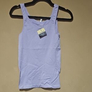 Coobie Blue Fitted Sleeveless Tank Top